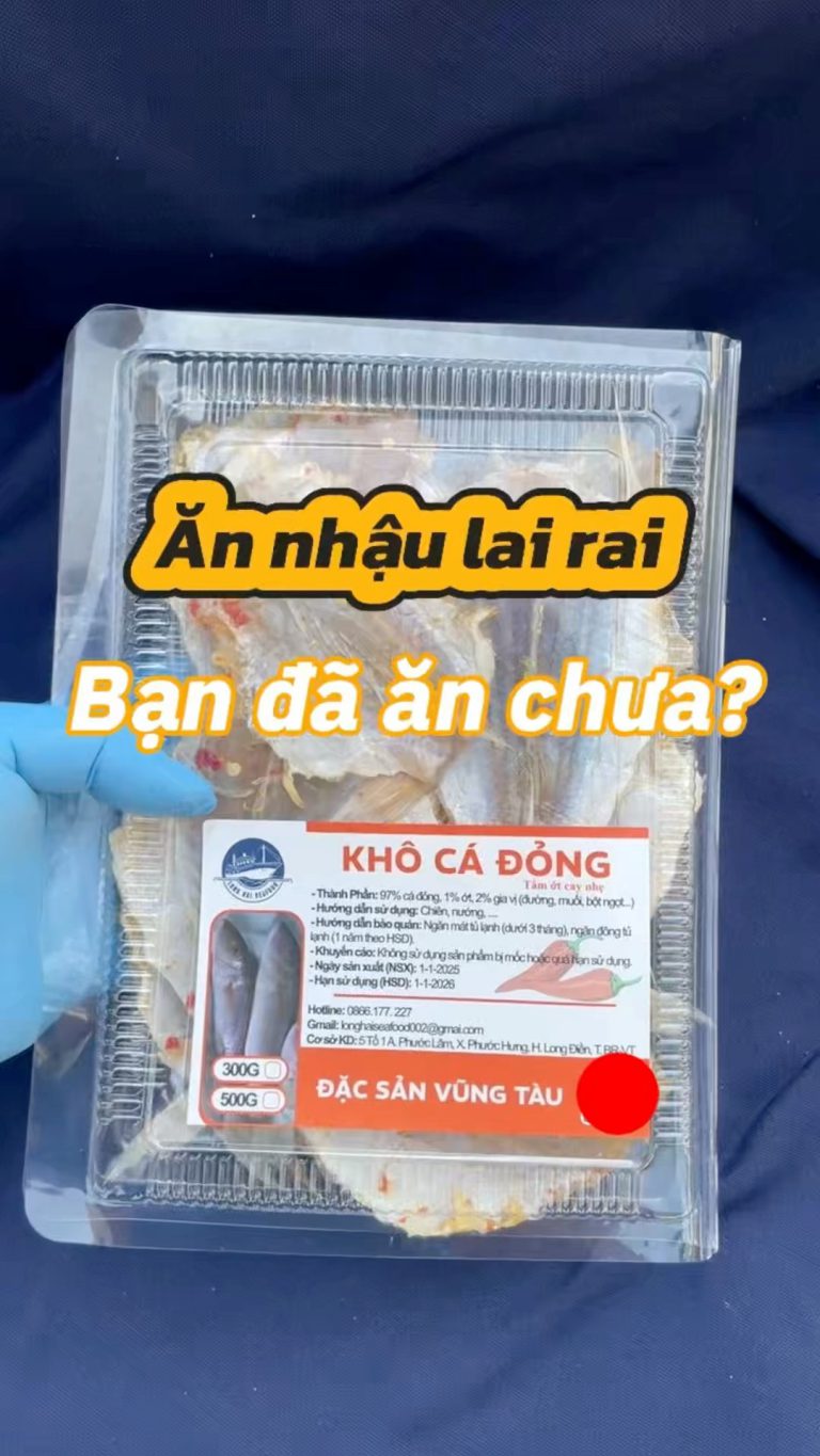 Khô cá đỏng tẩm ớt cay nhẹ