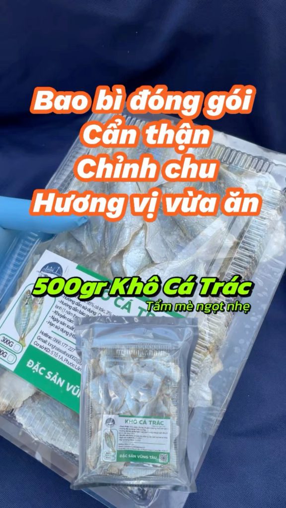 Khô cá trác tẩm mè vị ngọt mặn vừa ăn