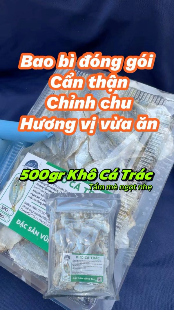 Khô Cá Trác Tẩm Mè 500g